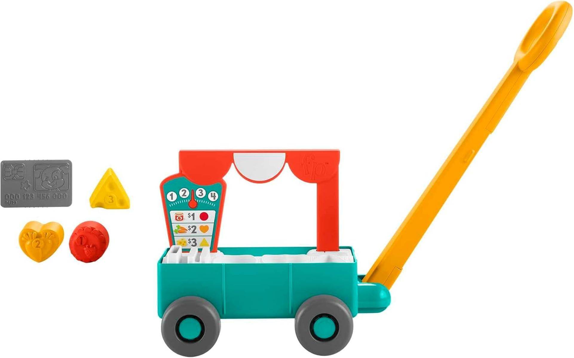 Fisher-Price 4-in-1 Markt-Traktor zum Aufsitzen + Hinterherziehen ab 9 Monaten