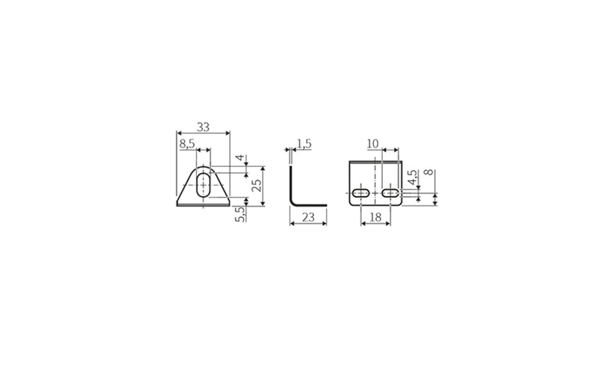 Befestigungswinkel M8 - AA901 - autosen