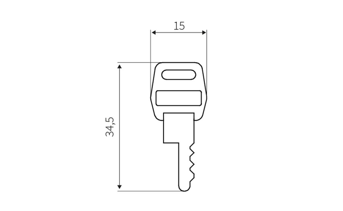 Ersatzschlüssel für Schlüsselschalter - AA991 - autosen