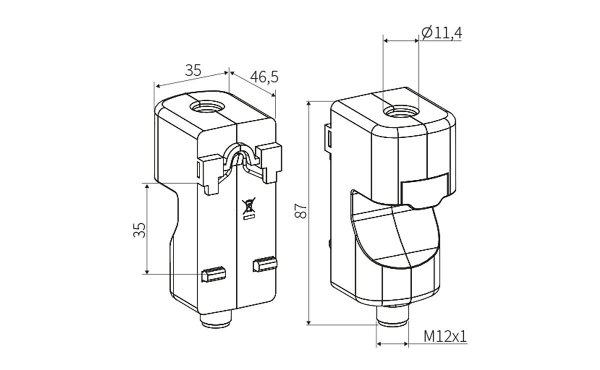 AC-Stromsensor mit IO-Link - M12,4-Polig - AE001 - autosen