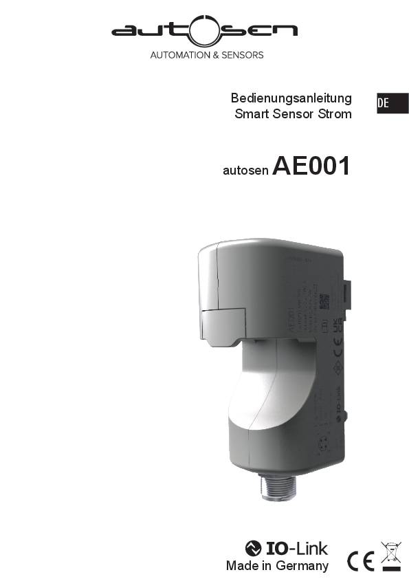 AC-Stromsensor mit IO-Link - AE001 - autosen