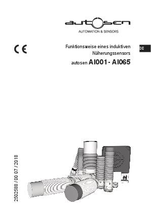 Induktiver Sensor M18 8mm IP69K - AI042 - autosen