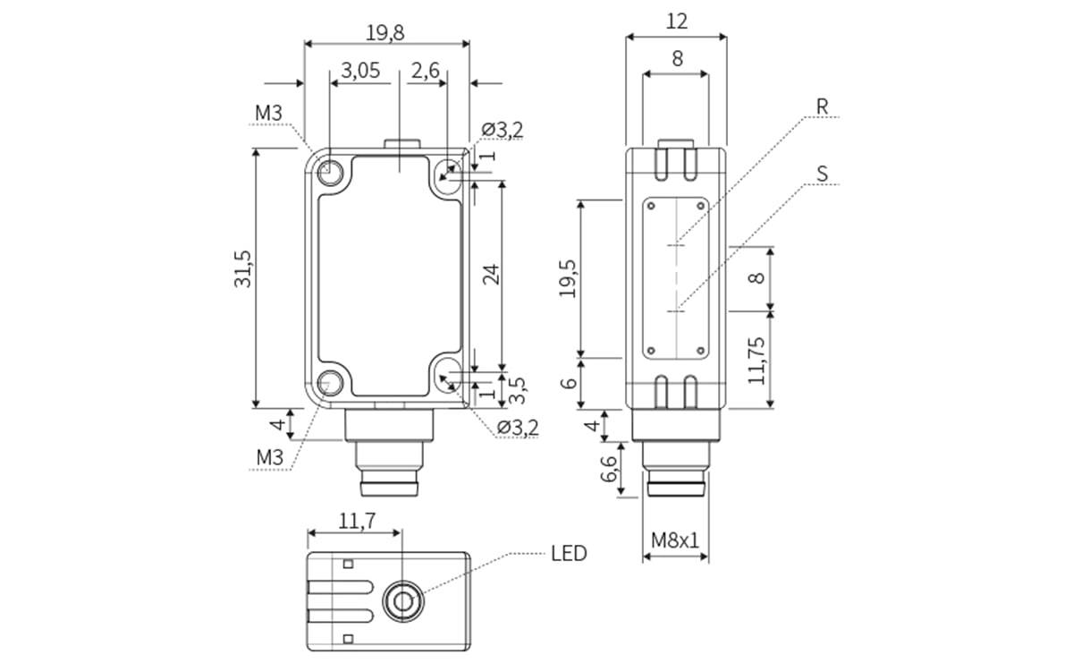 Reflexlichttaster/ Optischer Sensor - AO034 - autosen