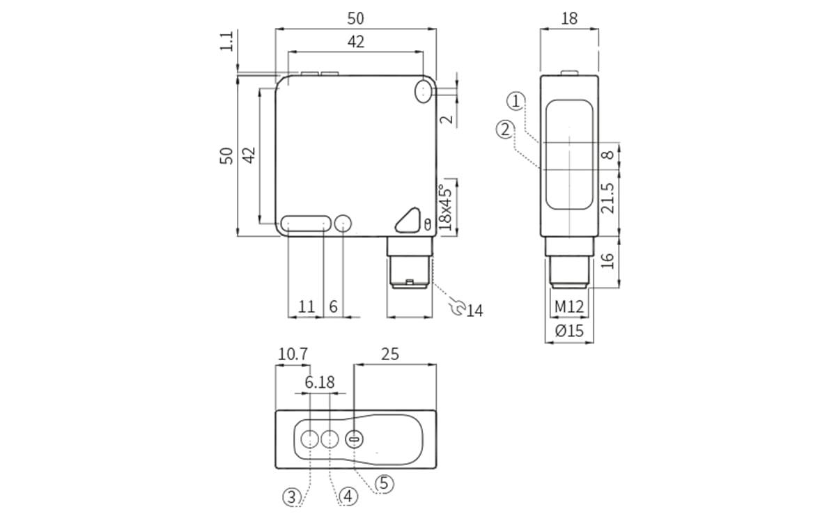 Reflexlichtschranke/ Optischer Sensor - AO040 - autosen