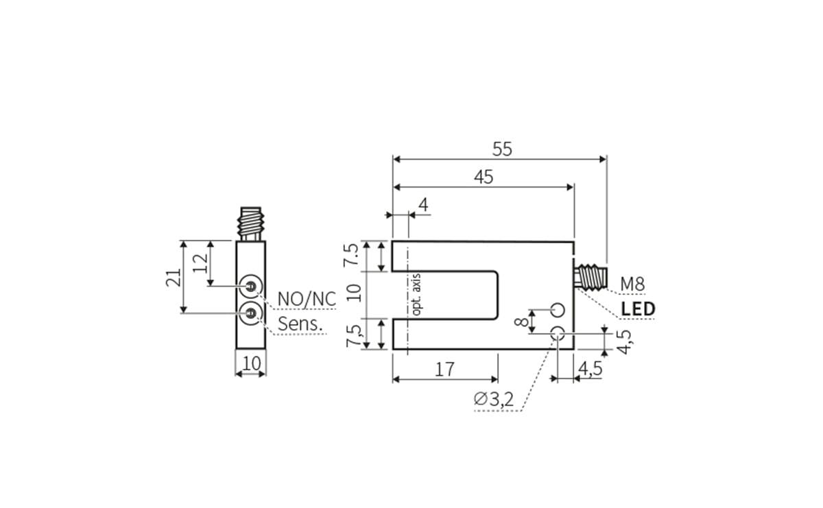 Gabellichtschranke 10 mm - AO905 - autosen