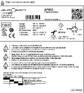 Druckschalter G1/4A (elektronisch) - AP033 - autosen
