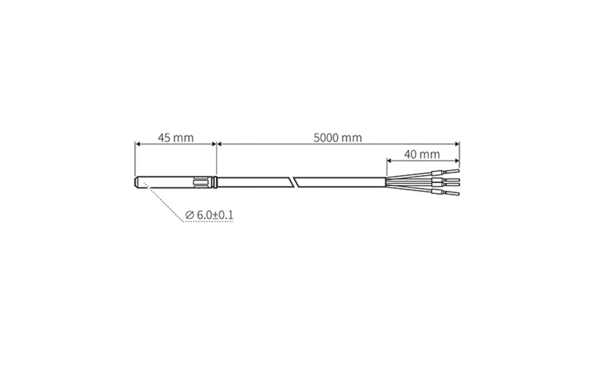 Kabel-Temperaturfühler PT100 -30…180°C - 180 - AT102 - autosen