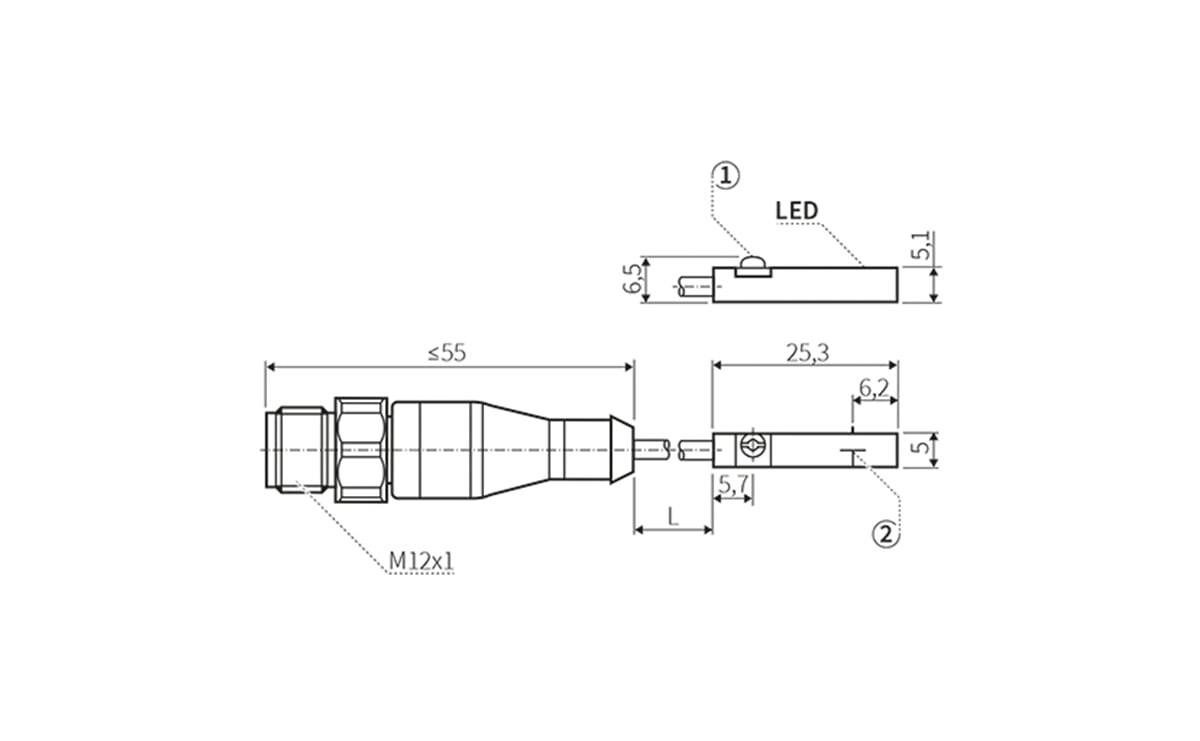 T-Nut Zylinderschalter mit GMR-Zelle - AZ002 - autosen