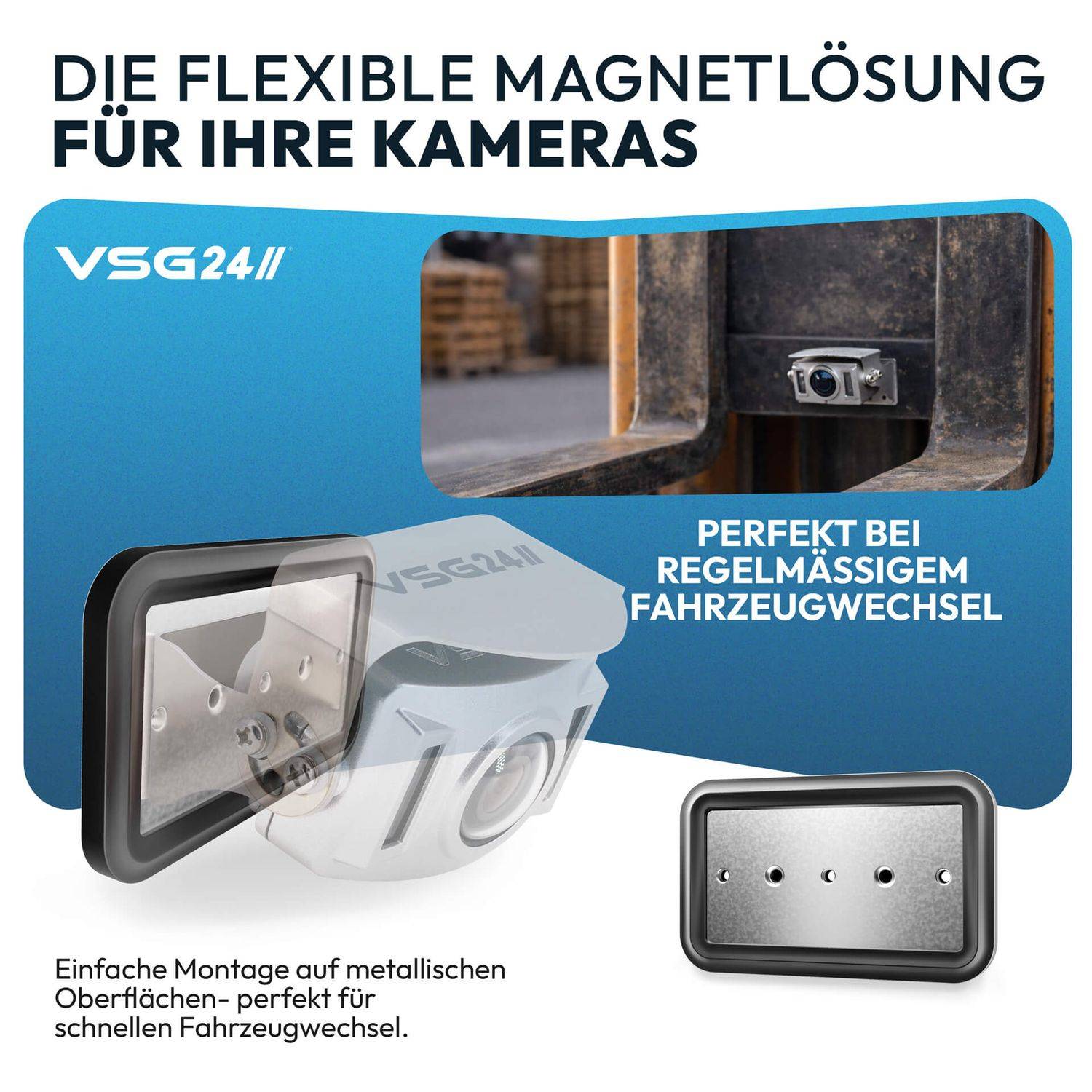 VSG24 Magnethalterung MAGBASE C1 für Rückfahrkameras