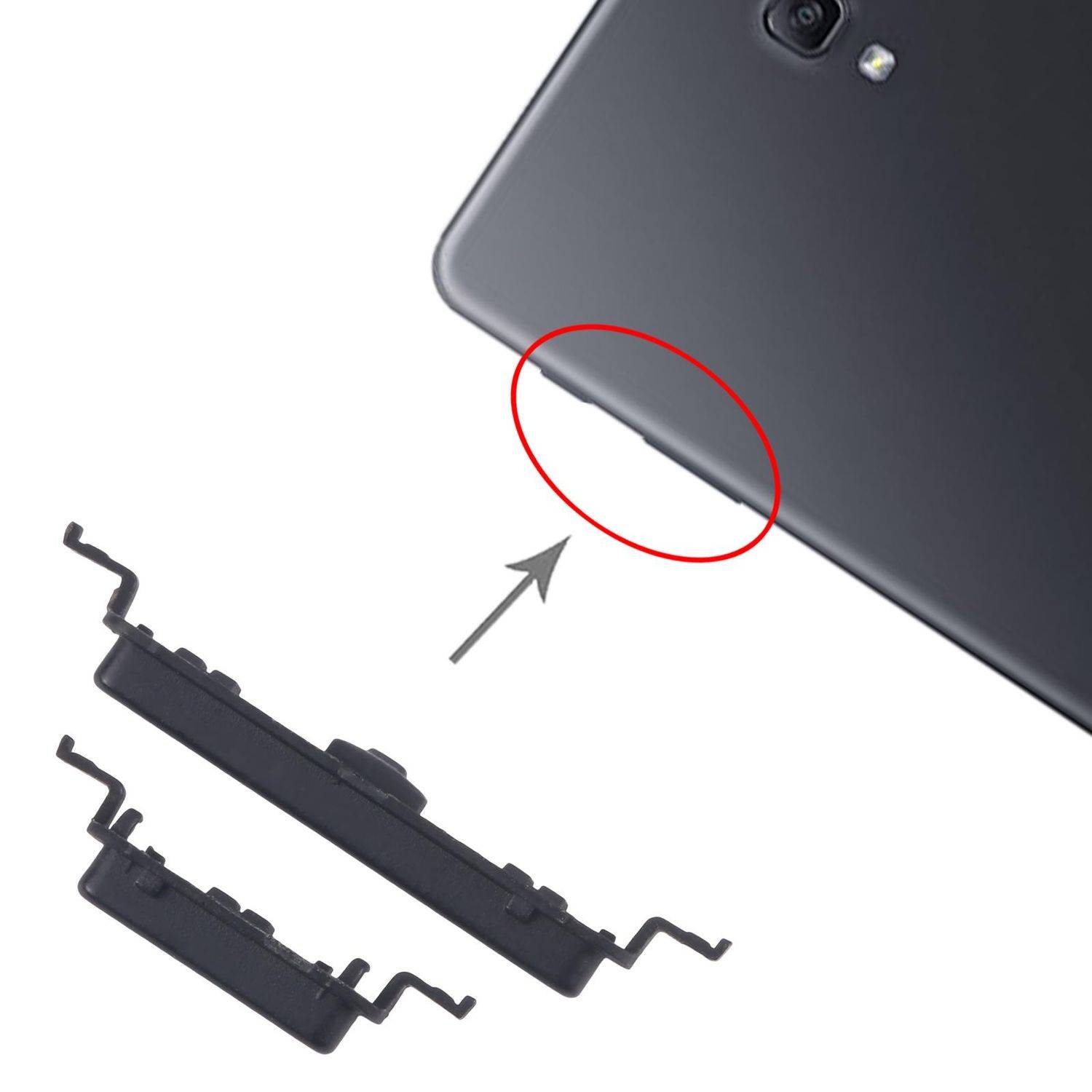 Für Samsung Galaxy Tab A 10.5 Power- und Lautstärkeregler Ersatzteil Schwarz