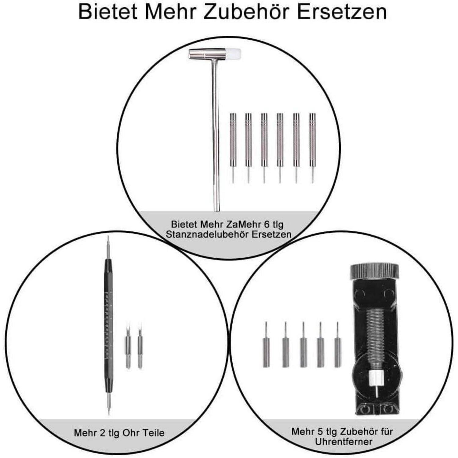 Uhrenwerkzeug Gehäuseöffner Stiftausdrücker Dunkelschwarz