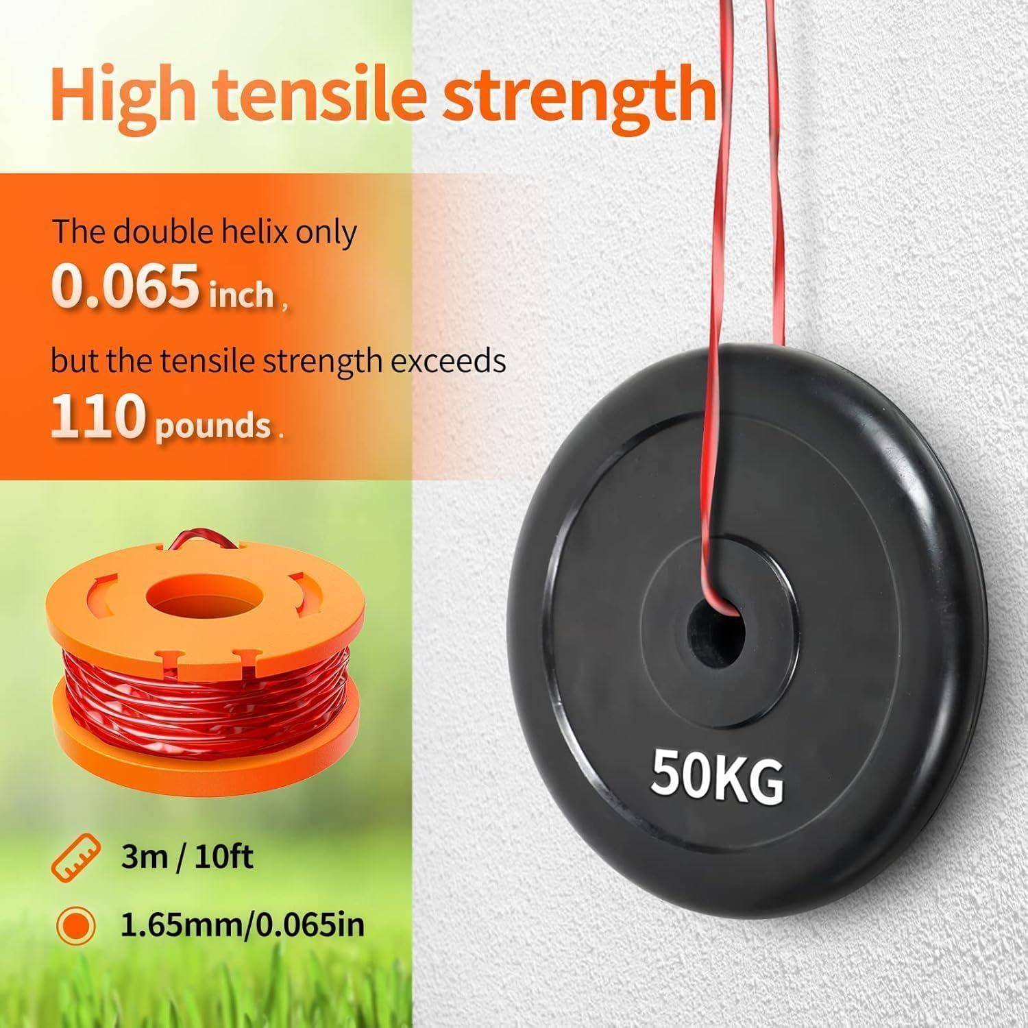 Rasentrimmer Spule Trimmer Fadenspule Für Rasentrimmer 1.65mm 3m Länge