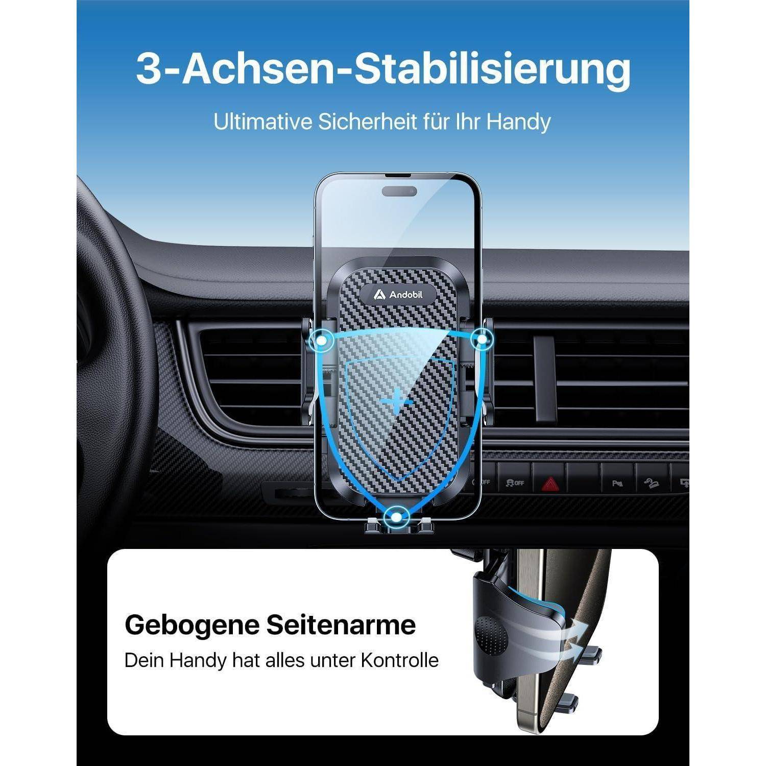 Handyhalterung Auto Lüftung 2024 Upgrade Kfz Halterung 360° Drehbar