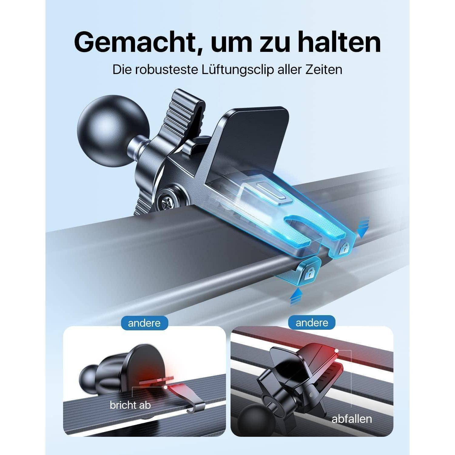 Handyhalterung Auto Lüftung 2024 Upgrade Kfz Halterung 360° Drehbar