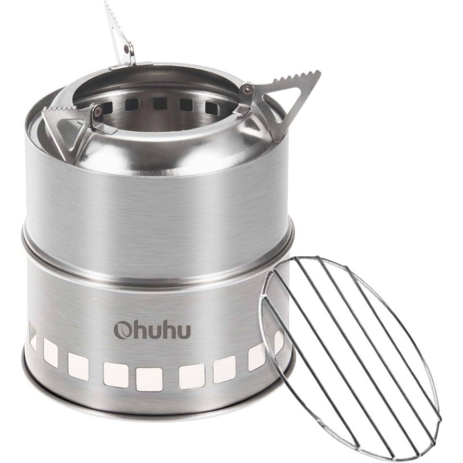 Hobo Kocher Camping Outdoor Ofen Edelstahl BBQ Picknick Wandern