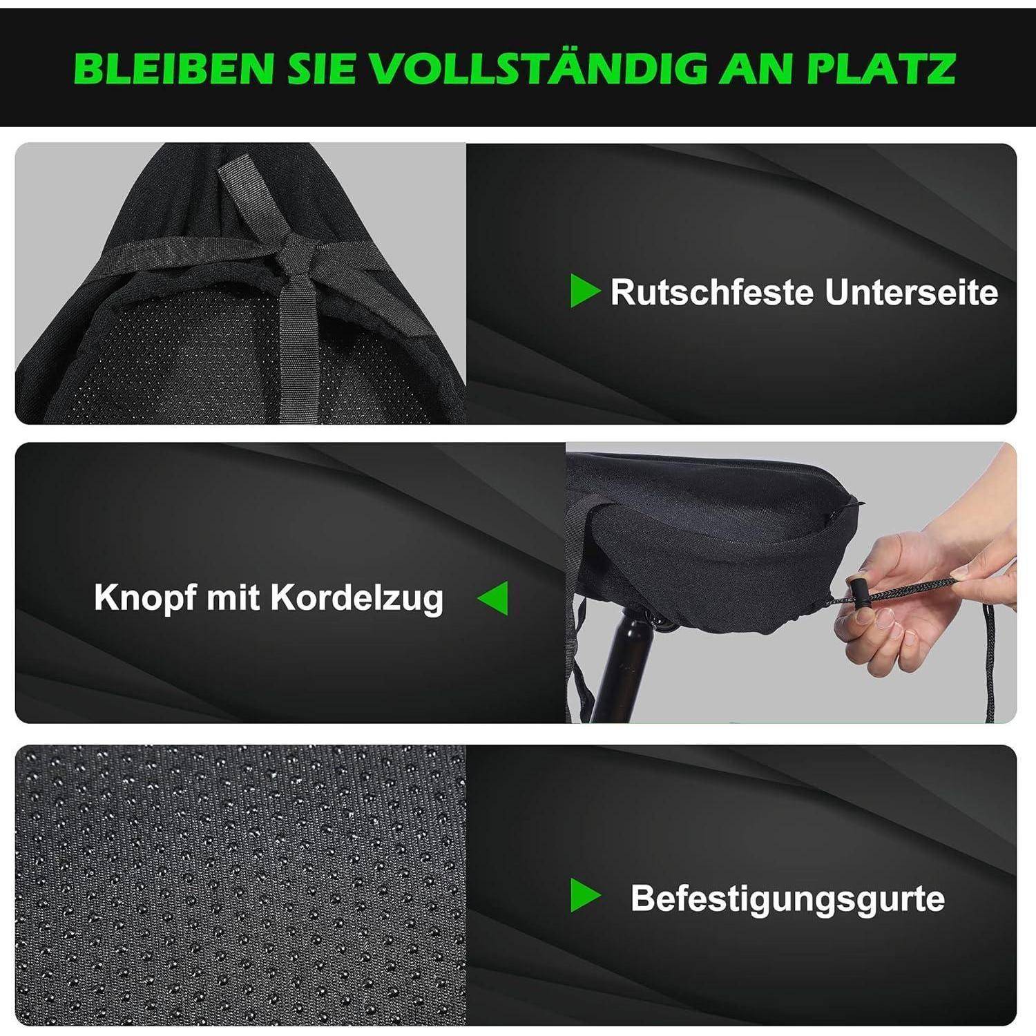 Gel Sattelbezug für Fahrradsitz - Indoor Cycle Sattelschutz für