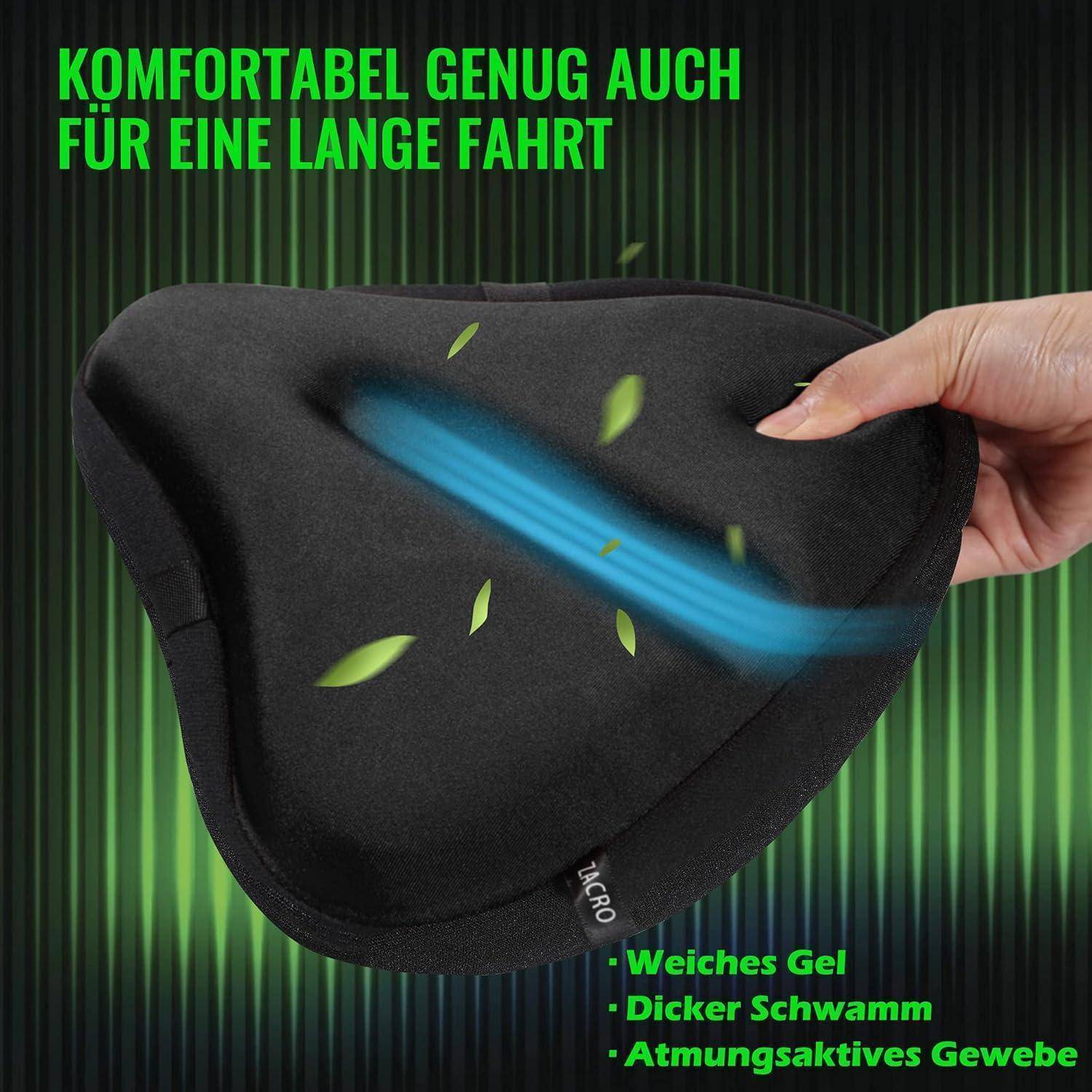 Gel Sattelbezug für Fahrradsitz - Indoor Cycle Sattelschutz für