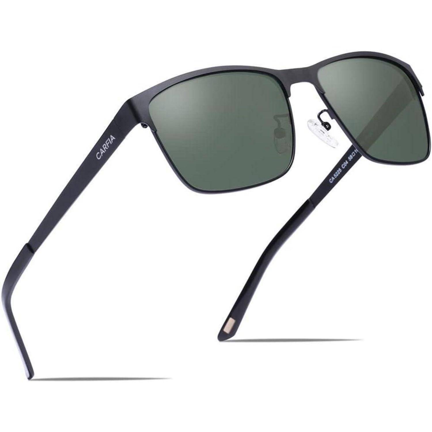 Polarisierte Herren Sonnenbrille Metallrahmen UV 400 Sportbrille
