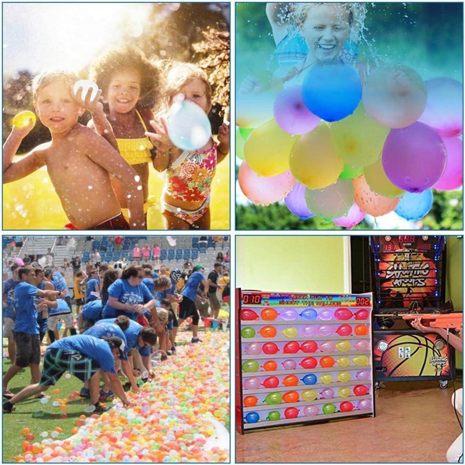 Wasserbomben Wasserballons Bunt Mix, 1000 Latex Wasserballons