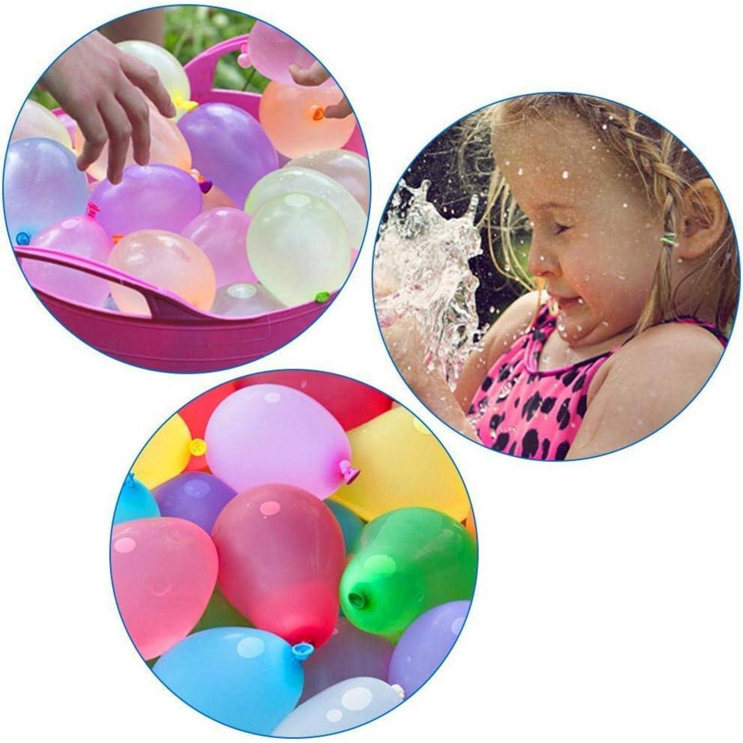 Wasserbomben Wasserballons Bunt Mix, 1000 Latex Wasserballons