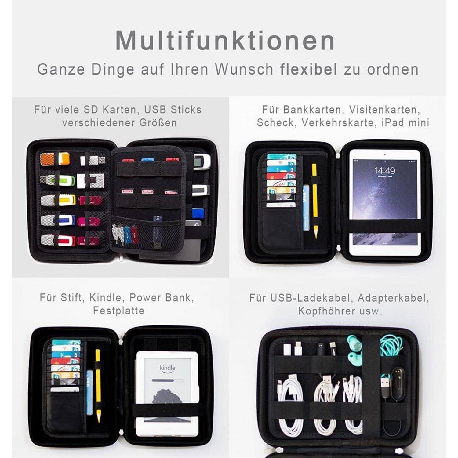 USB-Speicherstick Organizer Tasche für Sticks SD Karten Hülle Case