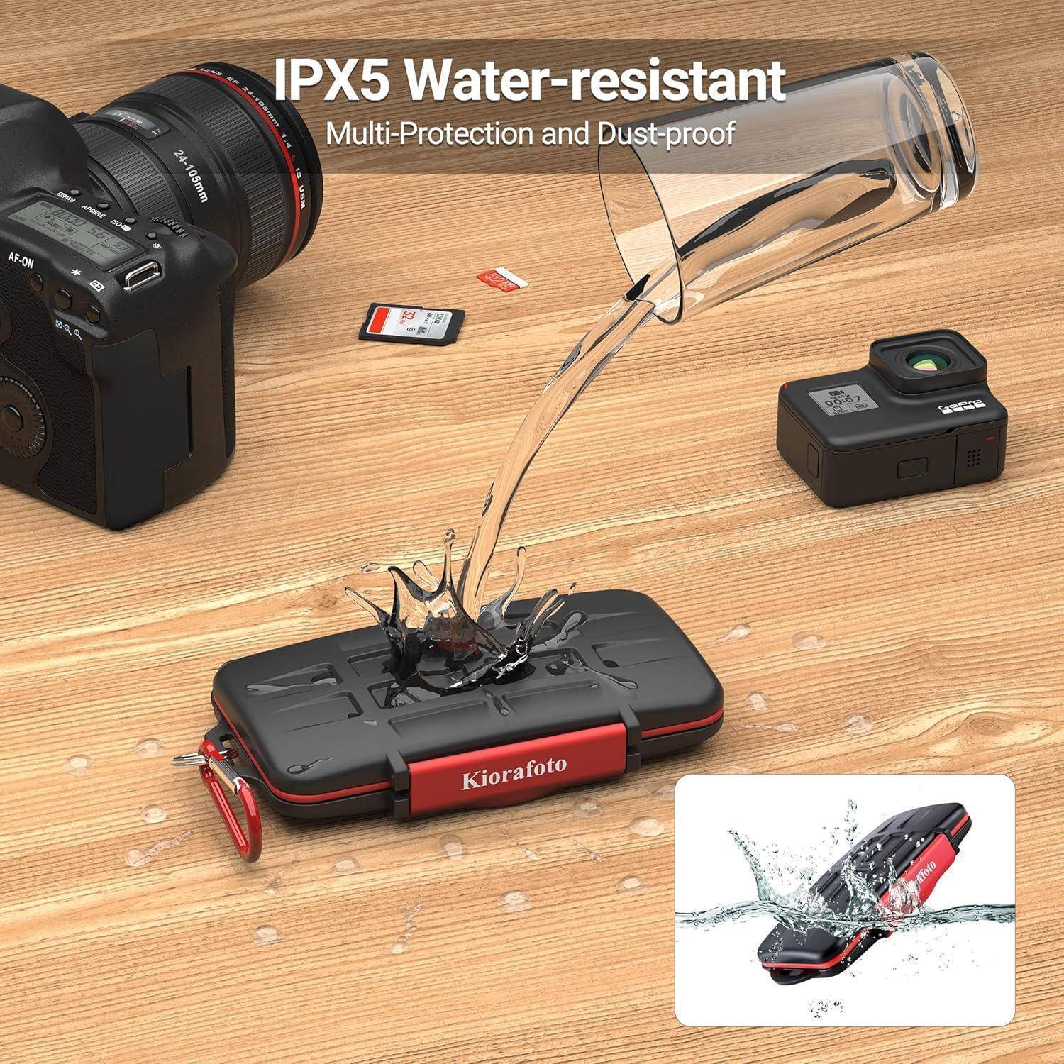 CF x 6 Speicherkarten Aufbewahrung Wasserfest Anti-Schock-Halter
