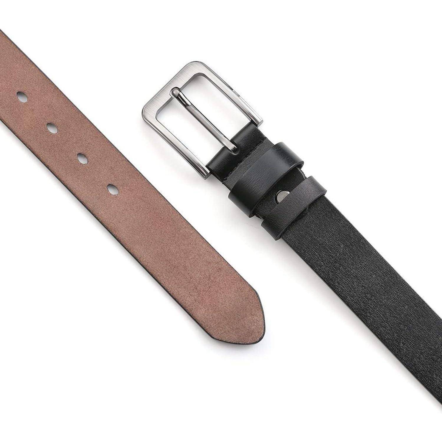 Ledergürtel Herren Schwarz Taille 38W-41W=Länge 120cm