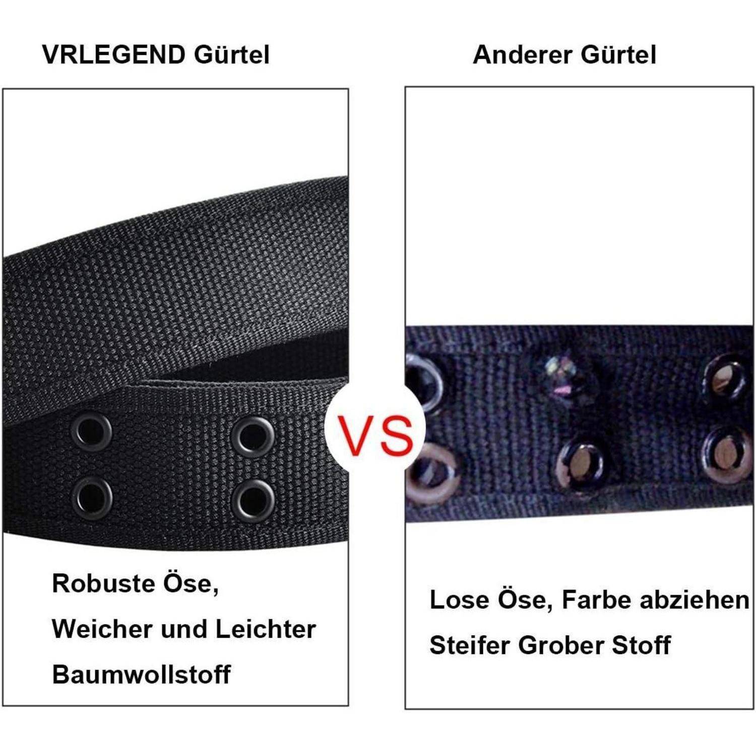 Gürtel Herren Canvas Jeans Outdoor Casual Militär 120180cm 140 Schwarz