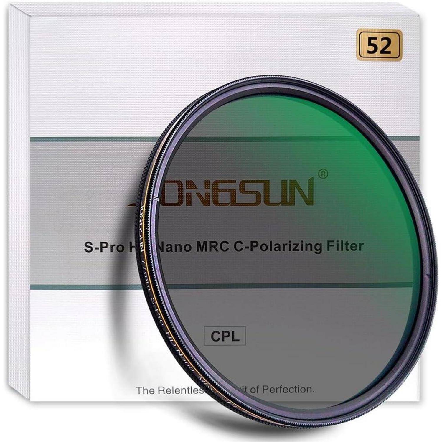 Polfilter 52mm Zirkular HD Nano MRC16 Mehrschicht-Optik Glas Filter
