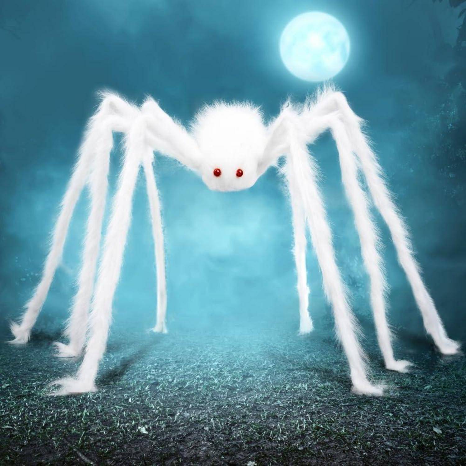 150cm Weiße Riesenspinne Halloween Outdoor Dekoration