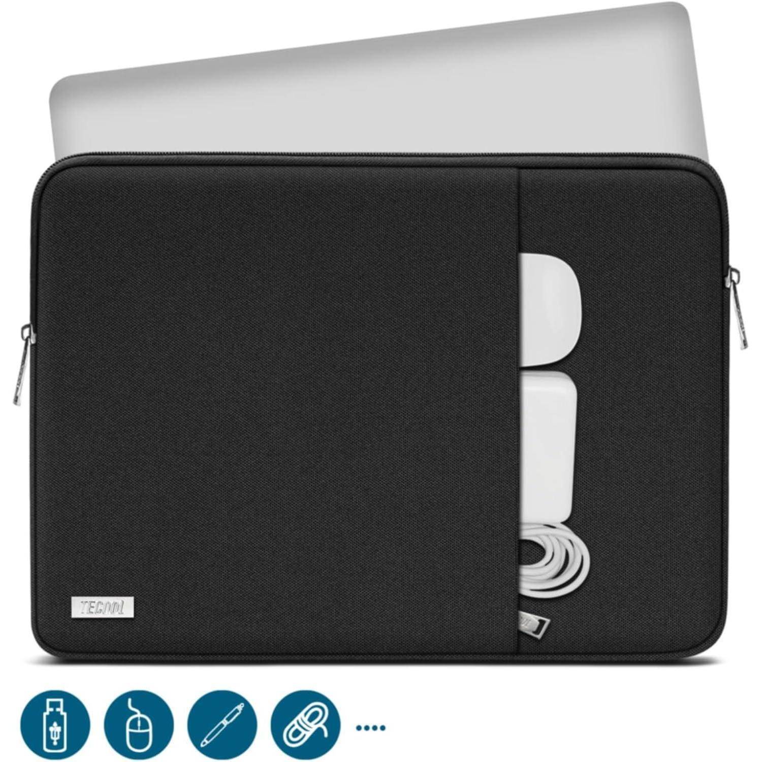 Laptoptasche Spritzwasserfest Stoßfest Schutztasche 15,6 Zoll Schwarz