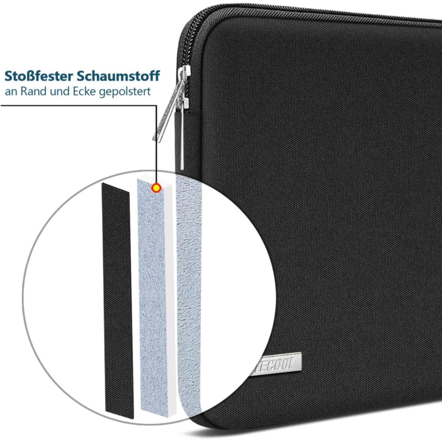 Laptoptasche Spritzwasserfest Stoßfest Schutztasche 15,6 Zoll Schwarz