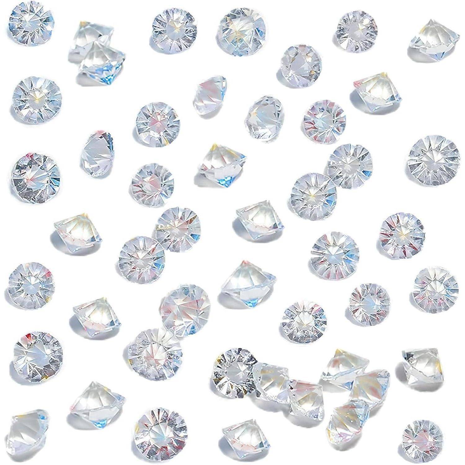 500 Stück 10mm Glas Diamanten Kristalledelsteine Hochzeit Mittelstück