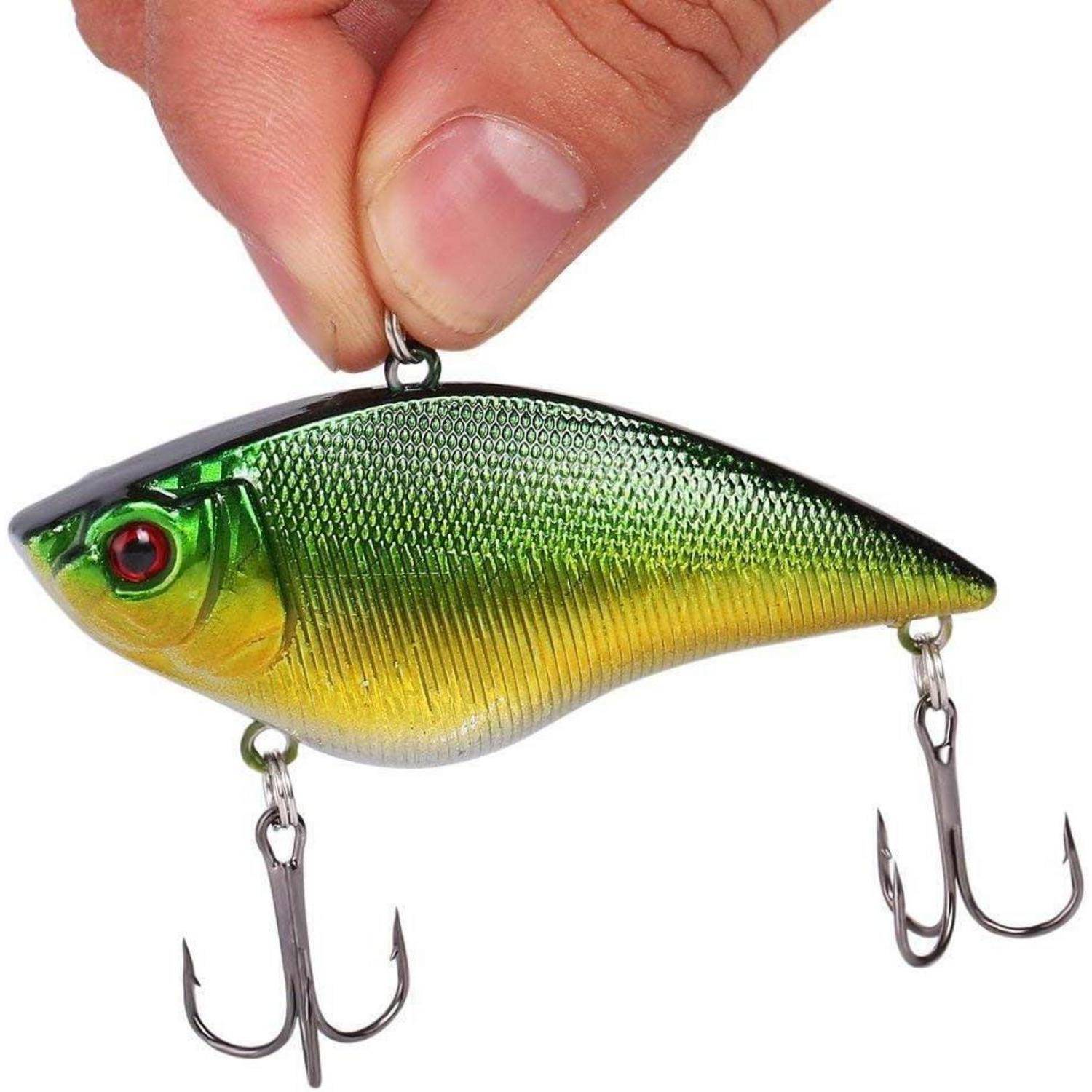 Angelköder 5er Set Harte Minnow VIB Köder mit Diskanthaken