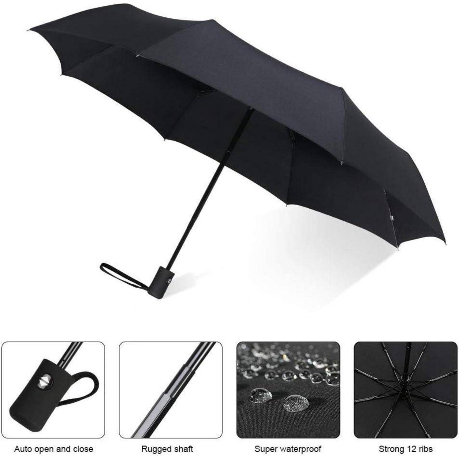 Regenschirm Taschenschirm Automatik Teflonbeschichtung windsicher