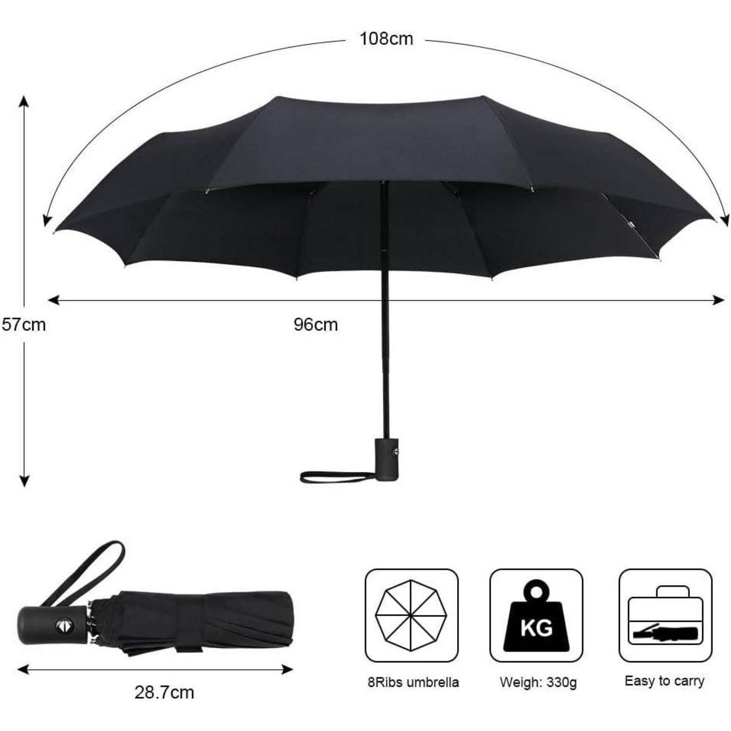 Regenschirm Taschenschirm Automatik Teflonbeschichtung windsicher