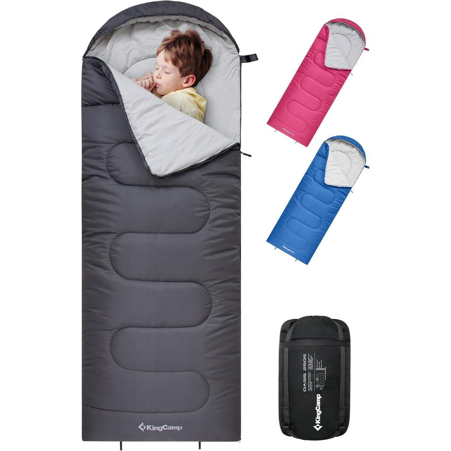 Schlafsack Deckenschlafsack Camping 3-4 Jahreszeiten Erwachsene Kinder