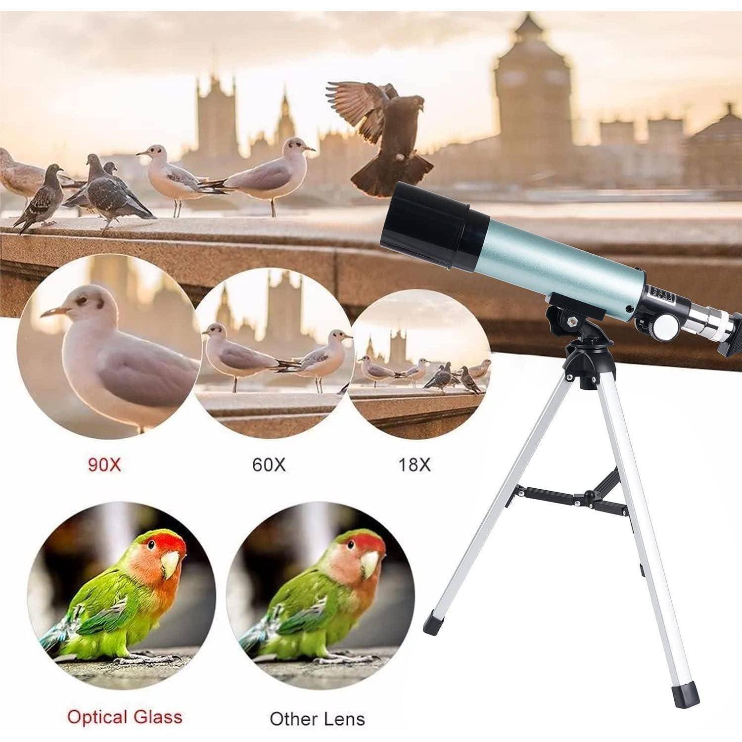 Kinder Teleskop 360/50mm Astronomisches Refraktor Fernrohr, Geschenke