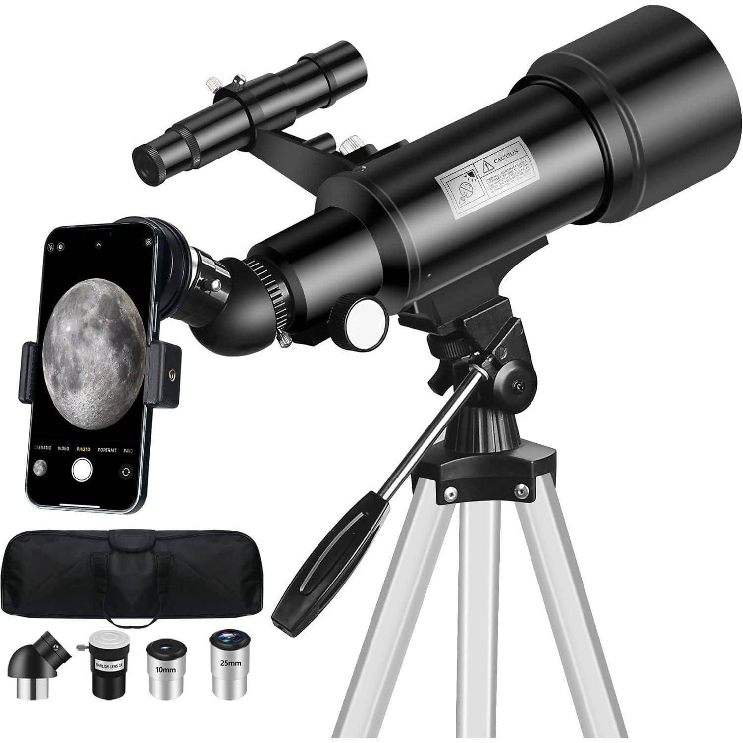 Teleskop Astronomie für Anfänger 70/400mm 90-fache Vergrößerung