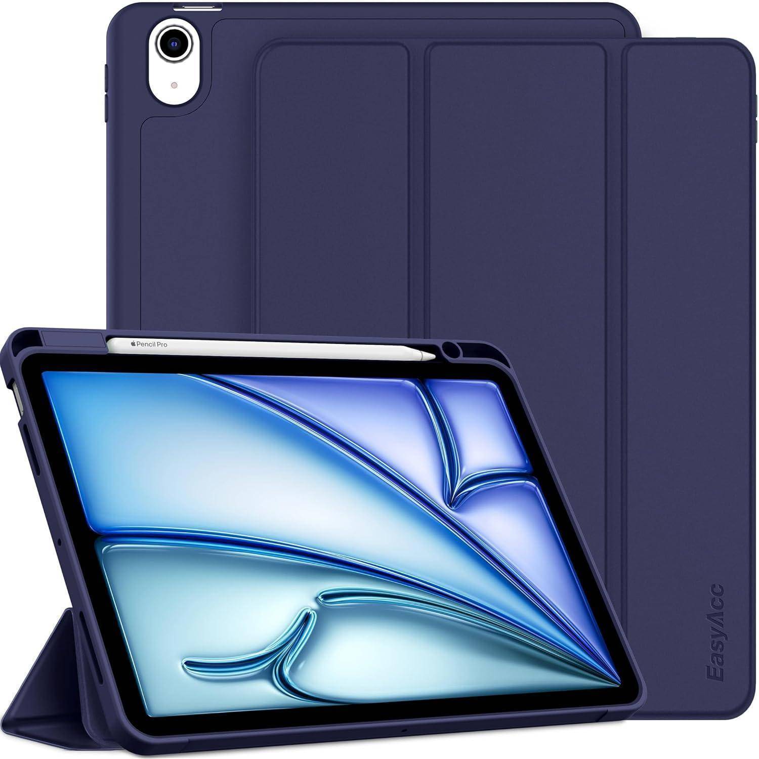 iPad Air M2 Hülle 11 Zoll Ständer Stifthalter TPU Blau