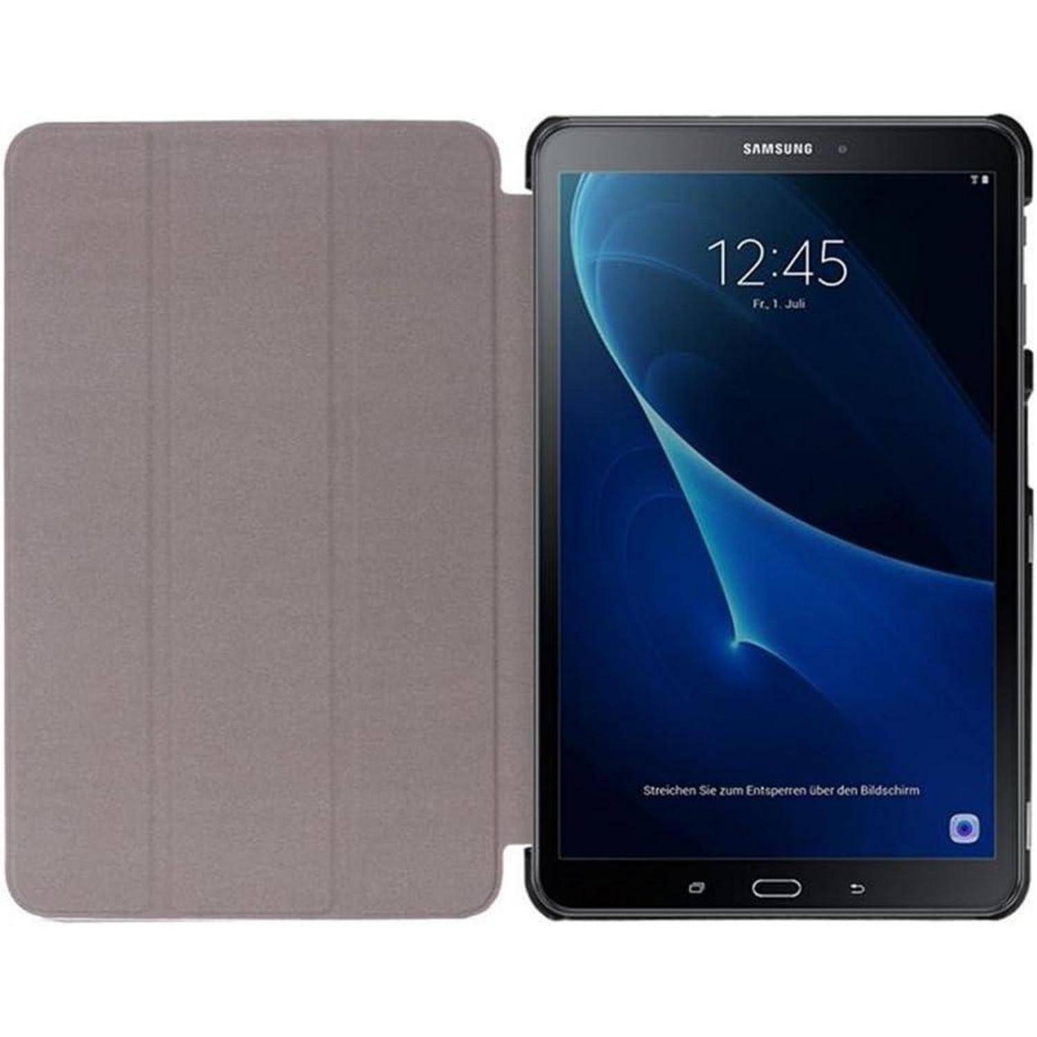 Galaxy Tab A6 Hülle 10.1 Slim PU Leder Schwarz Standfunktion