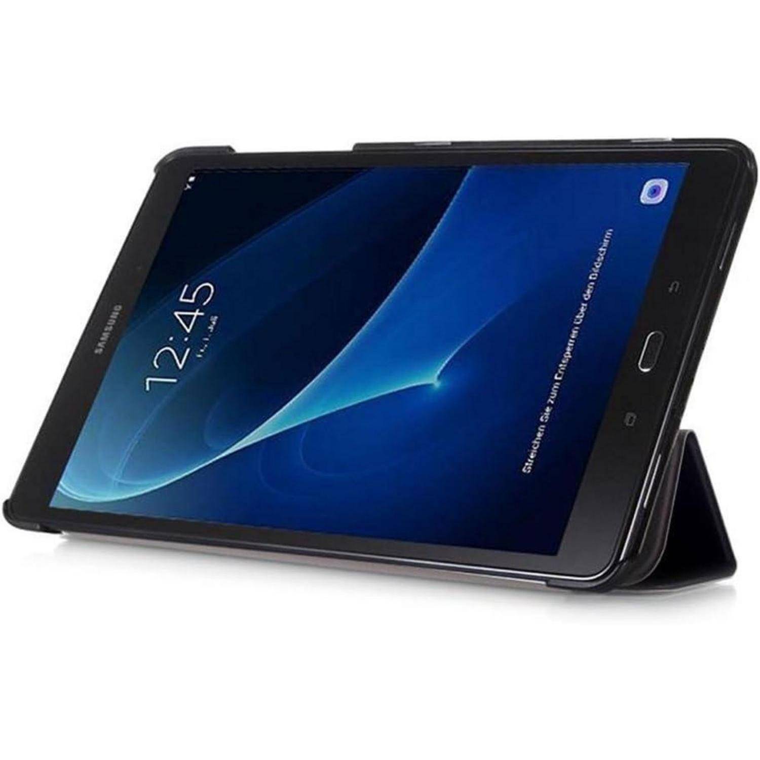 Galaxy Tab A6 Hülle 10.1 Slim PU Leder Schwarz Standfunktion