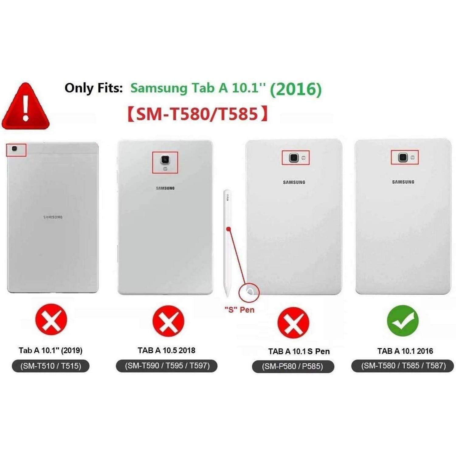 Schutzhülle für Samsung Tab A6 10.1 Hülle 360° Drehung Standfunktion