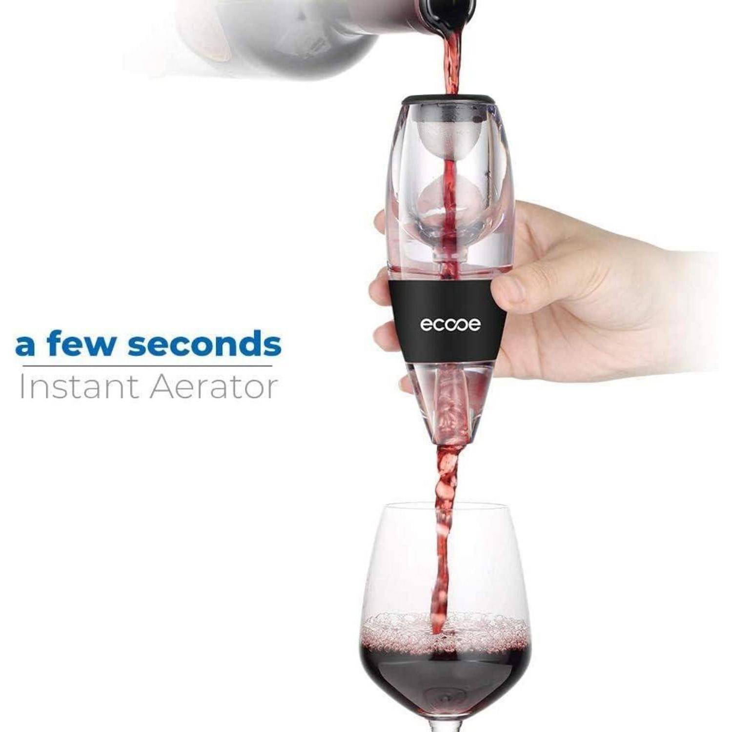 Wein Dekanter Set Belüfter Aerator Schnellest Ernüchternd mit Stand