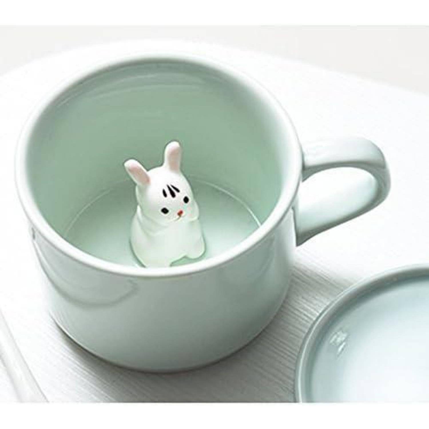 Keramik Becher 3D Tier Morgen Schale 230ml Geschenk Hochzeit