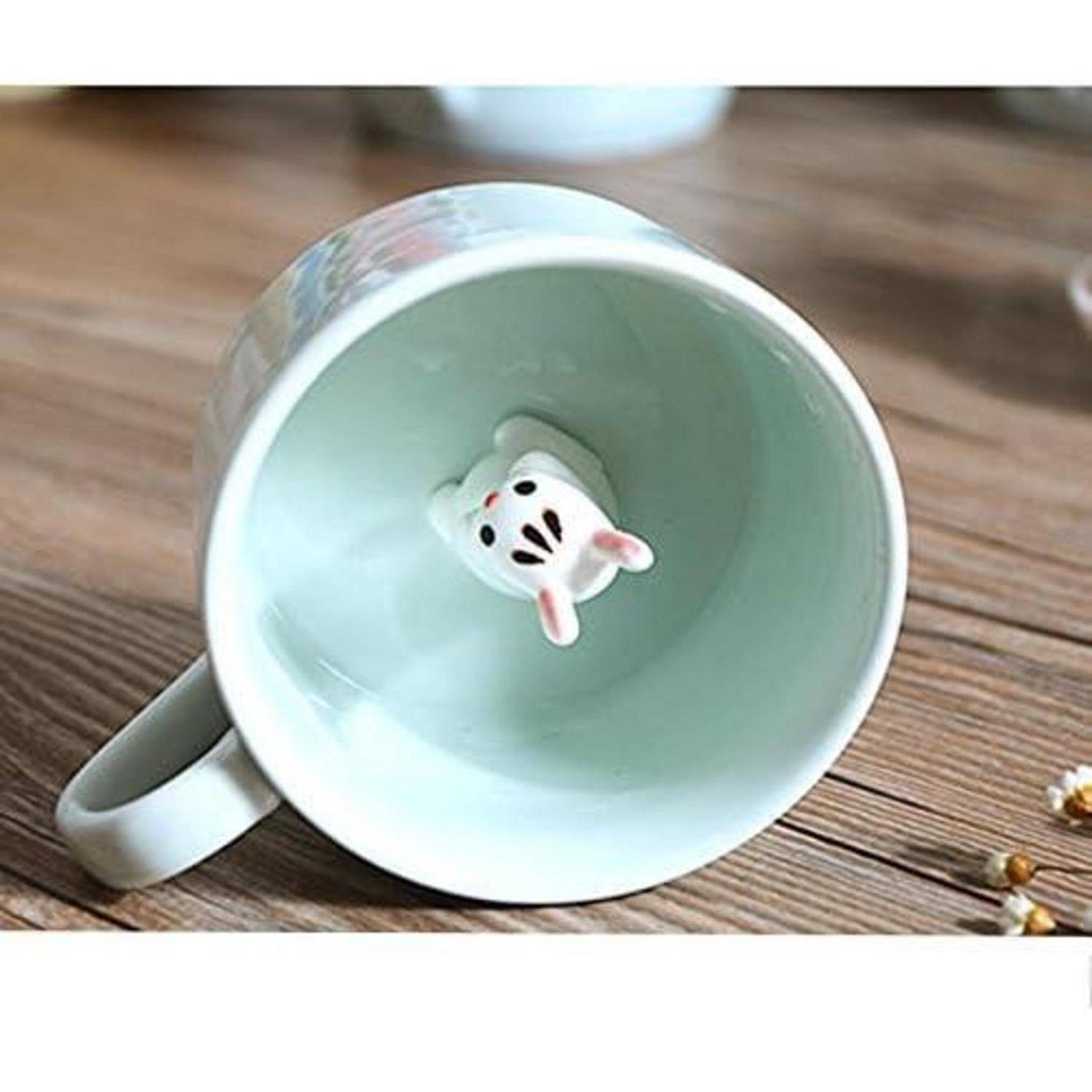 Keramik Becher 3D Tier Morgen Schale 230ml Geschenk Hochzeit