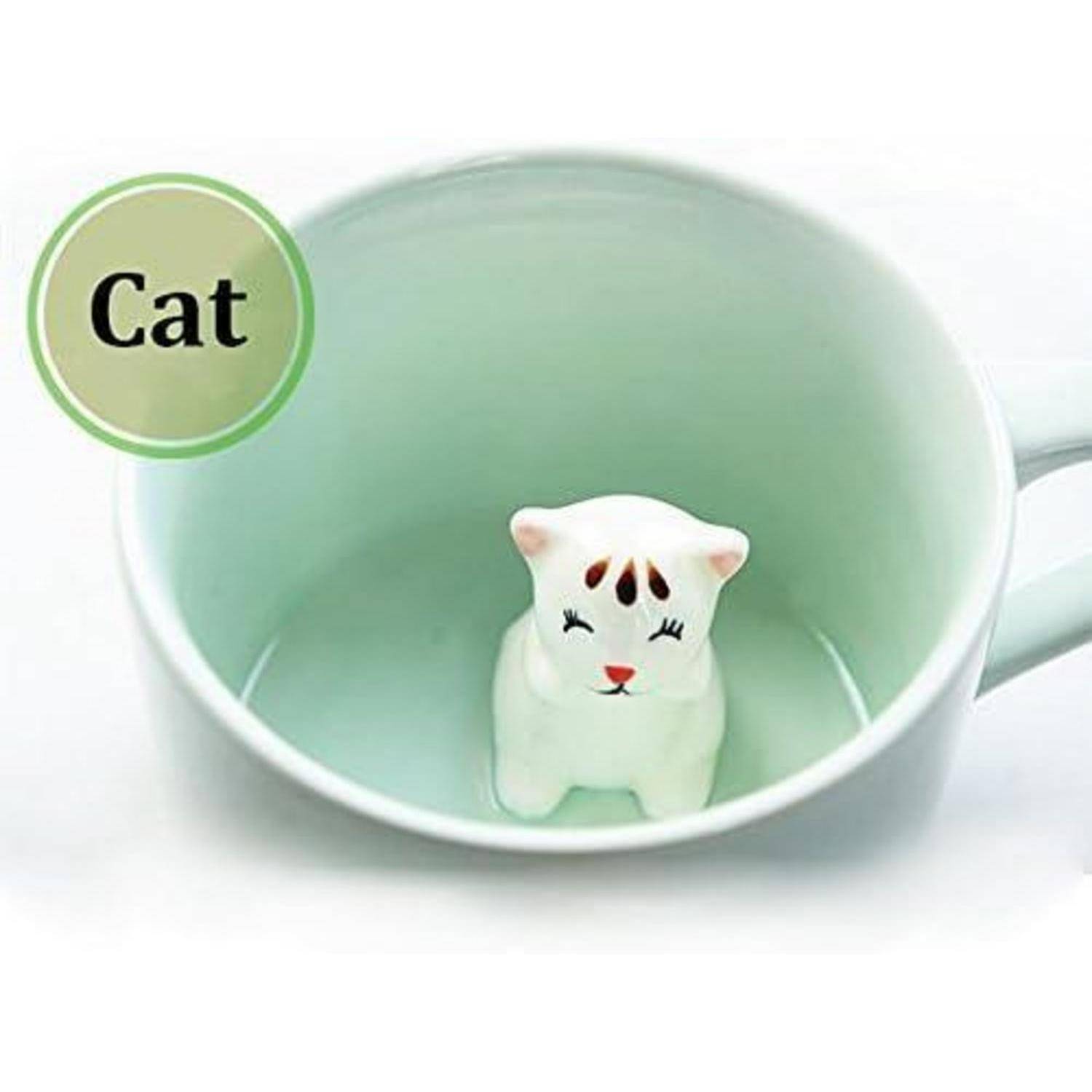Keramik-Becher 3D Tier-Morgen-Schale 230ml Geschenkarten