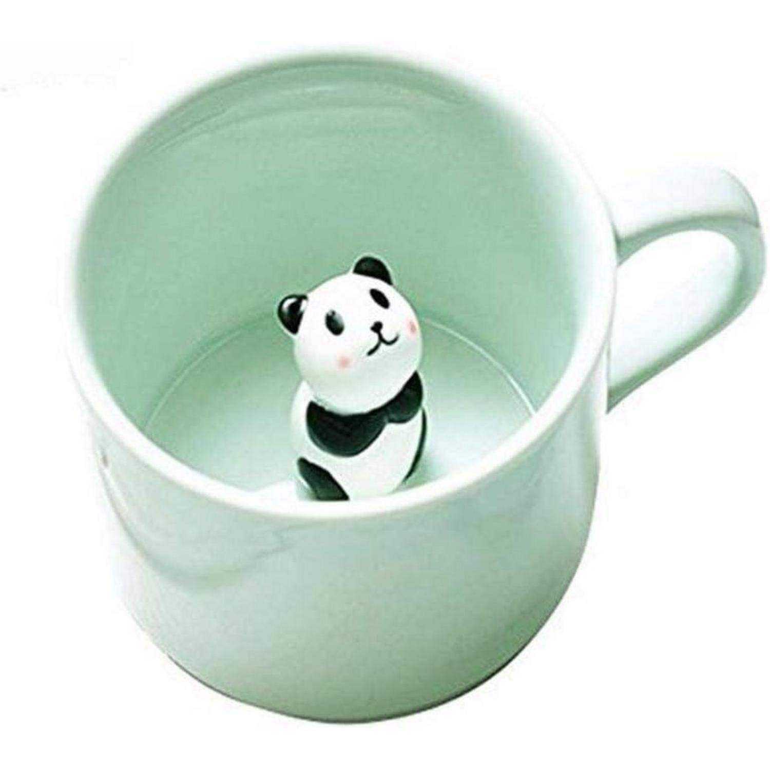 Keramik Tier Becher 3D Panda 230ml - Kreatives Morgengetränk Geschenk