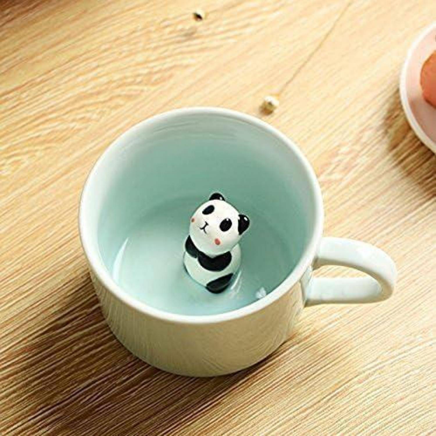 Keramik Tier Becher 3D Panda 230ml - Kreatives Morgengetränk Geschenk
