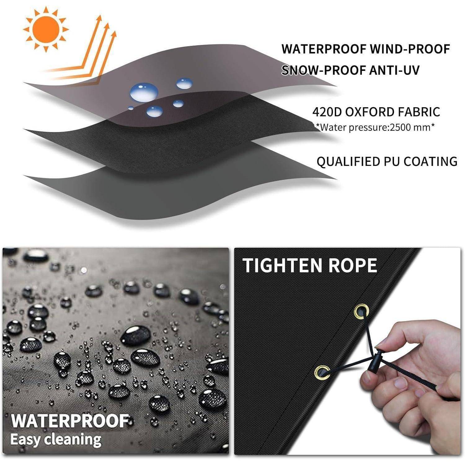 Abdeckung Gartenmöbel Wasserdicht Gartentische 300x250x90cm